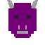 Purple halloween mask