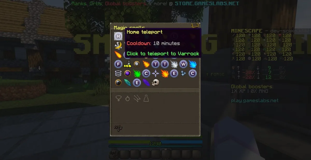 The home teleport, the first spell most people lean on