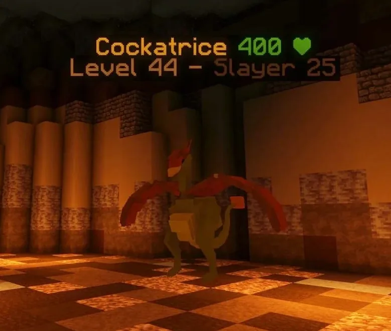 A cockatrice, which needs a mirror shield