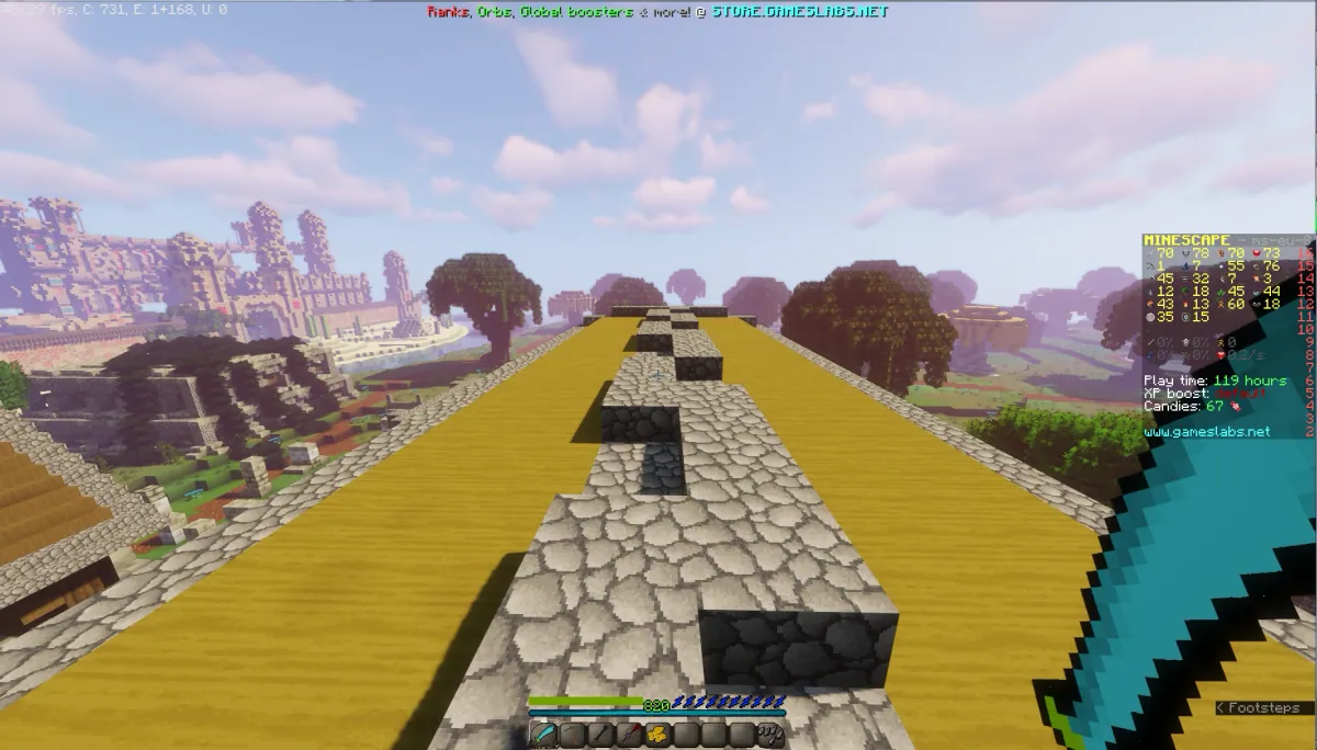 A rooftop course above Lumbridge